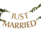 Just Married Kraft Bunting image number 2