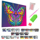 Splat Planet A3 Diamond Painting Kit: Butterfly image number 2