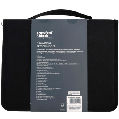 Crawford & Black Drawing and Sketching Se: 65 Piece Set image number 4