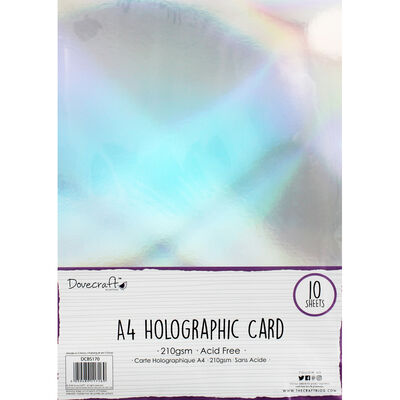 Dovecraft Essentials A4 Holographic Card - 10 Sheets image number 1