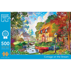 Cottage on the Stream 500 Piece Jigsaw Puzzle image number 1