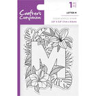 Crafters Companion Clear Acrylic Stamp - Floral Letter M image number 1