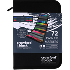 Crawford & Black Twin Tip Markers: Pack of 72 image number 1