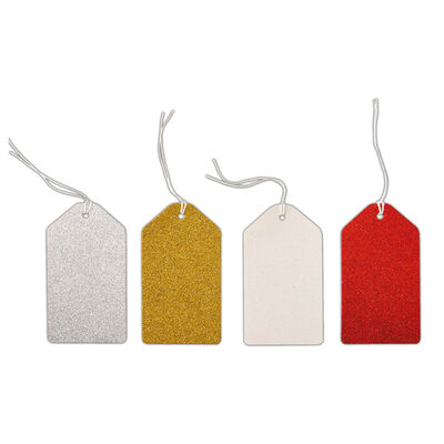 Assorted Glitter Gift Tags: Pack of 24 image number 2