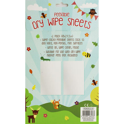 A4 Peelable Dry Wipe Sheets - 2 Pack image number 3
