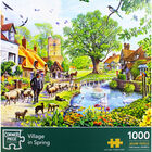 Village in Spring 1000 Piece Jigsaw Puzzle image number 2