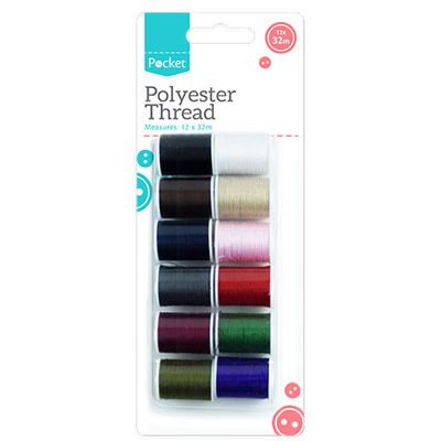 Polyester Thread 32m - 12 Pack image number 1