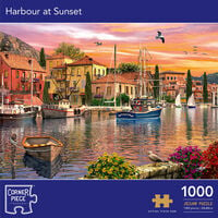 Harbour at Sunset 1000 Piece Jigsaw Puzzle