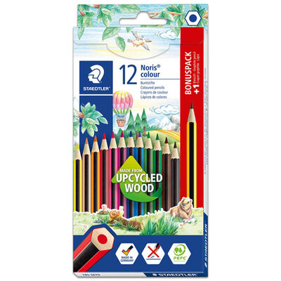 STAEDTLER Noris Coloured Pencils: Pack of 12 image number 1