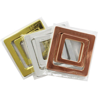 Metallic Adhesive Craft Frames - 30 Pack image number 1