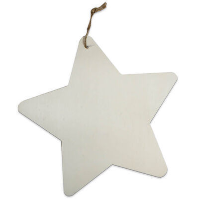 Wooden Hanging Star image number 1