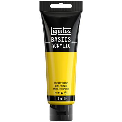 Liquitex Basics Acrylic Primary Yellow: 118ml image number 1