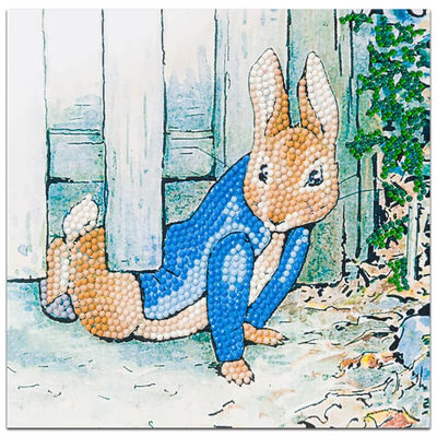 Peter Rabbit Under the Gate Crystal Art Card image number 2
