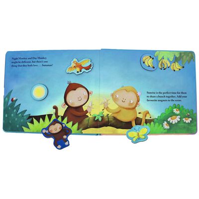 Night and Day Monkey Magnet Book image number 2