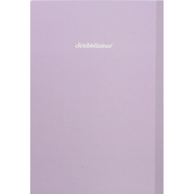 A5 Ombre Silver Lilac Glitter Lined Notebook image number 3