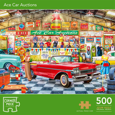Ace Car Auctions 500 Piece Jigsaw Puzzle image number 1