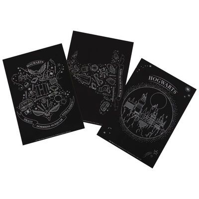 Harry Potter Scratch Art Set: Pack of 3 image number 2