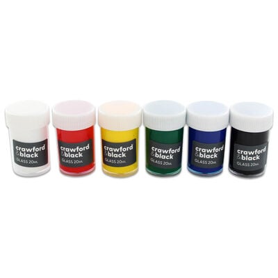Crawford & Black Glass Paints: Pack of 6 image number 2