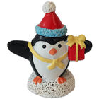 Christmas Resin Penguin Figure image number 1