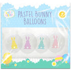 Pastel Bunny Balloons: Pack of 9 image number 1