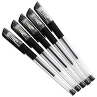 Works Essentials Black Gel Pens: Pack of 5