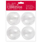 Fill Your Own 7cm Baubles: Pack of 4 image number 1