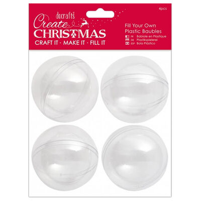 Fill Your Own 7cm Baubles: Pack of 4 image number 1