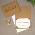 3 Kraft Bridesmaid Cards with Envelopes image number 4