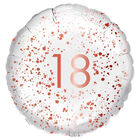 18 Inch Rose Gold 18th Helium Balloon image number 1