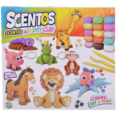 Scentos Scented Animal Air Dry Clay Set image number 1