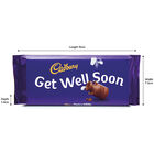 Cadbury Dairy Milk Chocolate Bar 110g - Get Well Soon image number 3