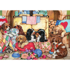 Cosy Kitchen Canines 1000 Piece Jigsaw Puzzle image number 2
