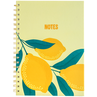 B5 Wiro Yellow Lemon Notebook