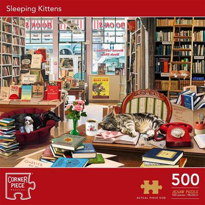 Sleeping Kittens 500 Piece Jigsaw Puzzle image number 1