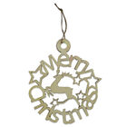 Wooden Hanging Merry Christmas Sign image number 1