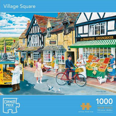 Village Square 1000 Piece Jigsaw Puzzle image number 1