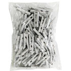 Mini White Pegs - Pack of 100 image number 1