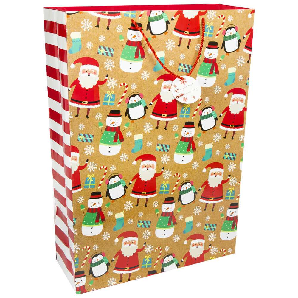 6 Giant Wrapping Christmas Gift Bags 36 x 44 Jumbo Fabric Reusable Gift  Giving Bags for The Christmas Season Big Holiday Oversized Presents and  Gifts  Amazonin Home  Kitchen