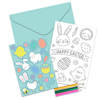Easter Colour Your Own Cards: Pack of 4 image number 2