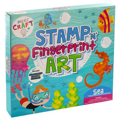 Stamp Fingerprint Art Set: Sea image number 1