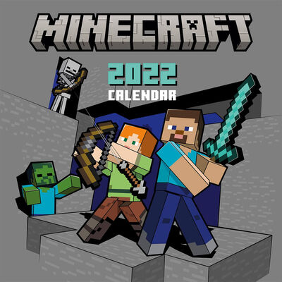 Official Minecraft 2022 Square Calendar image number 1