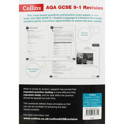 AQA GCSE 9-1 English Language and Literature Revision Workbook image number 3