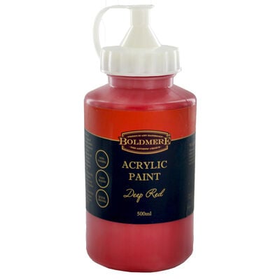 Deep Red 500ml Acrylic Paint image number 1