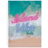 A5 Week To View Island Vibes 2024-2025 Academic Diary