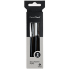 PaperPlace Black Ballpoint Pens: Pack of 3 image number 3