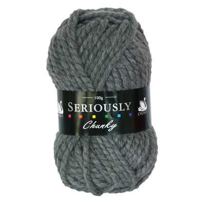 Cygnet Seriously Chunky Slate Grey Yarn 100g image number 1