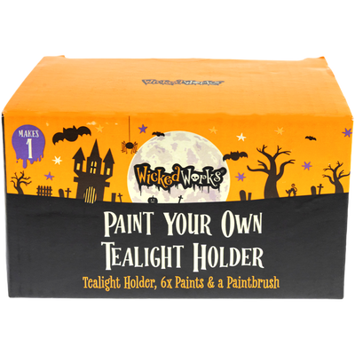 Paint Your Own Ceramic Tealight Holder image number 1