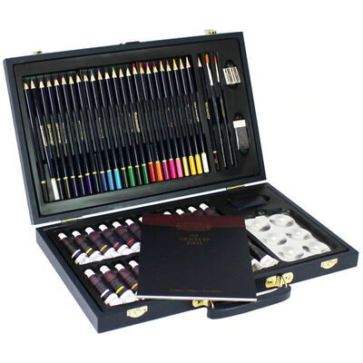 Mixed Media Art Set Carry Case: 56 Pieces image number 1