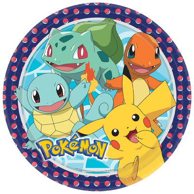 Pokemon Round Plates 23cm image number 1