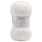 Deramores Studio Baby Soft DK: Snow Yarn 100g image number 1